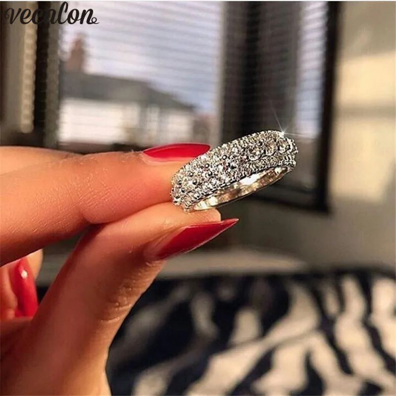 Vecalon Rotatable Promise ring 925 Sterling silver Statement Party Ring AAAAA Zircon Cz Wedding band rings for women Jewelry
Vecalon Rotatable Promise ring 925 Sterling silver Statement Party Ring AAAAA Zircon Cz Wedding band rings for women Jewelry