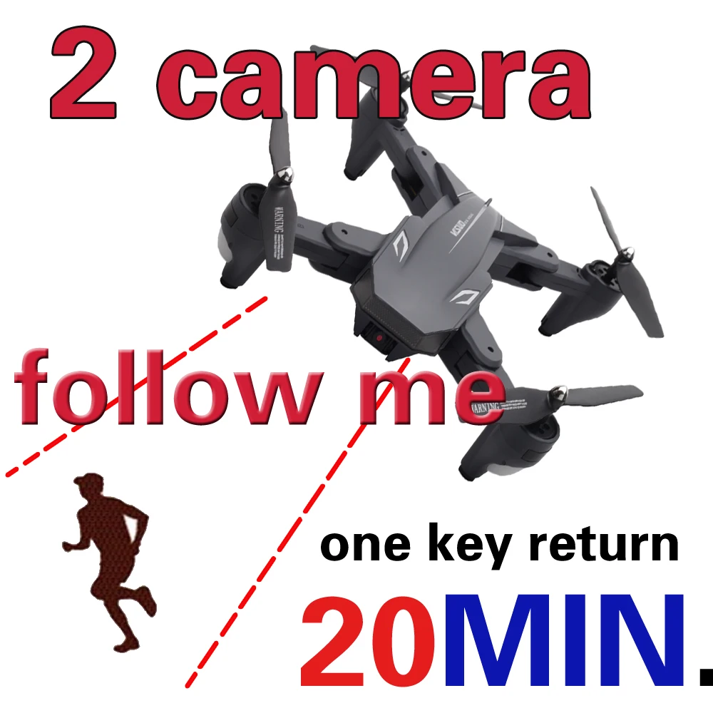 XS816 Follow me WiFi 2MP + 0.3MP RC Drone Optical Flow Positioning Dual Camera G-sensor Gesture Shooting 3D stunt -Long time
XS816 Follow me WiFi 2MP + 0.3MP RC Drone Optical Flow Positioning Dual Camera G-sensor Gesture Shooting 3D stunt -Long time
