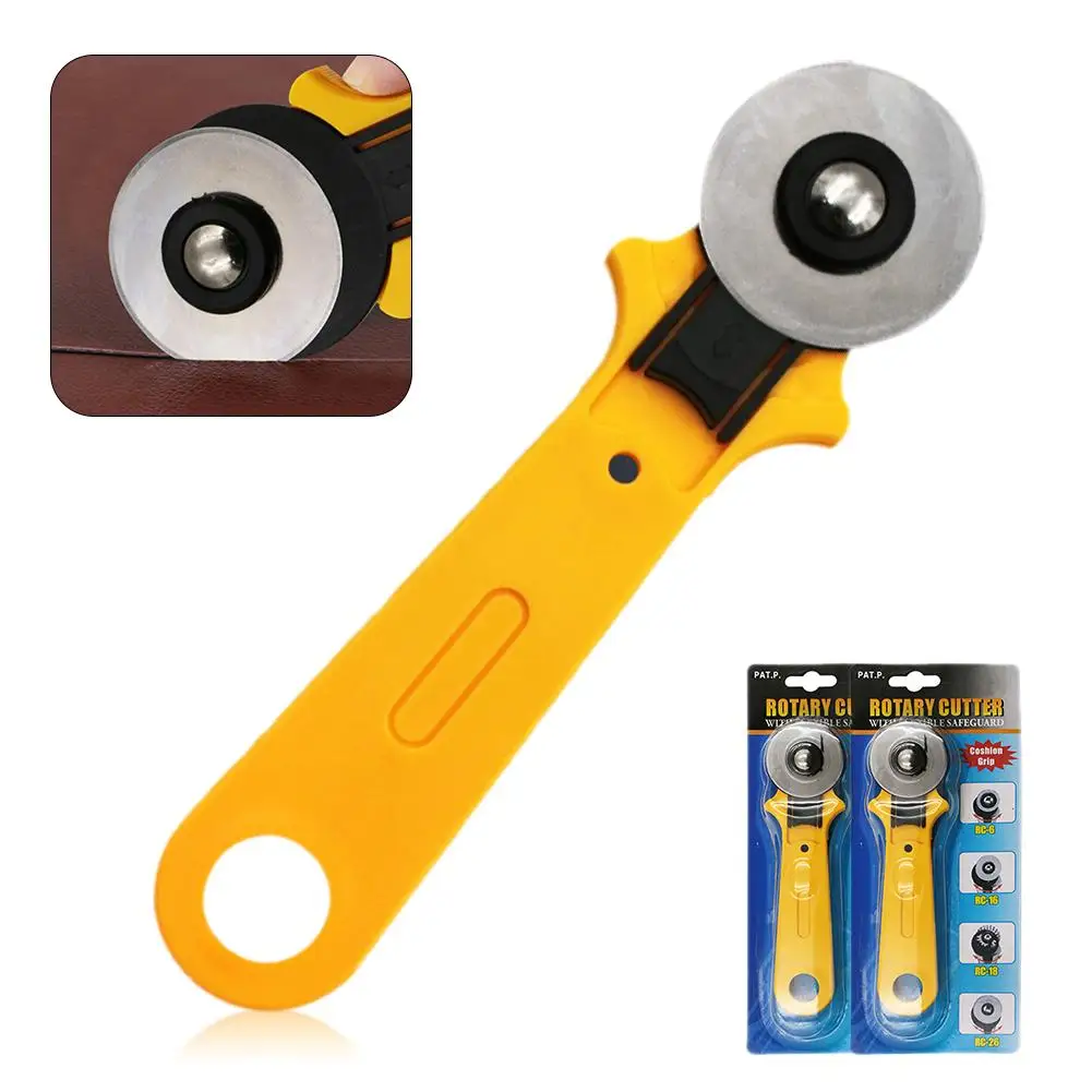 45mm Hob Cloth Cutting Cutter Manual Patchwork Tool Leather Wallpaper Round Roller Cutter Knife Piecing Sewing Tools
45mm Hob Cloth Cutting Cutter Manual Patchwork Tool Leather Wallpaper Round Roller Cutter Knife Piecing Sewing Tools