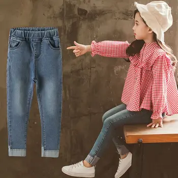 Autumn Winter Teenage Girls Skinny Jean Trousers Kids Girls Elastic Waist Denim Pants Children Solid Cotton Soft Leggings Q62
Autumn Winter Teenage Girls Skinny Jean Trousers Kids Girls Elastic Waist Denim Pants Children Solid Cotton Soft Leggings Q62