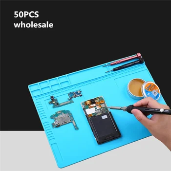 High-quality 50pcs Heat-resistant Silicone Mat Magnetic Insulation Pad Platform Heat Gun BGA Soldering Rework Station tablecloth
High-quality 50pcs Heat-resistant Silicone Mat Magnetic Insulation Pad Platform Heat Gun BGA Soldering Rework Station tablecloth