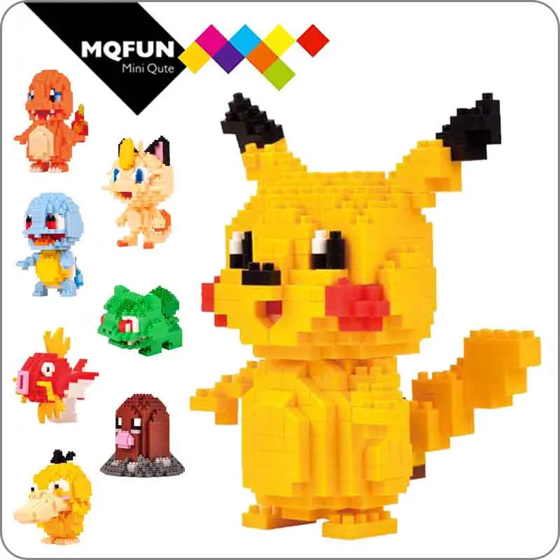 LNO Mini blocks action figures kawaii 3D Pikachu Japan anime cartoon plastic building bricks Game DIY model educational toys
LNO Mini blocks action figures kawaii 3D Pikachu Japan anime cartoon plastic building bricks Game DIY model educational toys