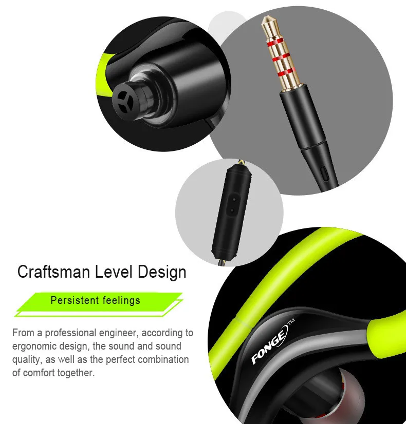 Chiclits In-ear Earphone with Microphone Sport Bass Headset 3.5mm Hanging Ear Type Earbud for iPhone Xiaomi Samsung (25)