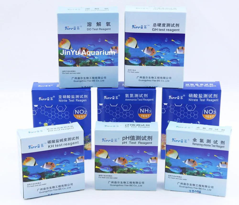 Aquarium reef fresh water test kit NO2 Nitrite NO3 Nitrate GH NH4 PH O2 aquarium water plant fish tank test liquid
Aquarium reef fresh water test kit NO2 Nitrite NO3 Nitrate GH NH4 PH O2 aquarium water plant fish tank test liquid