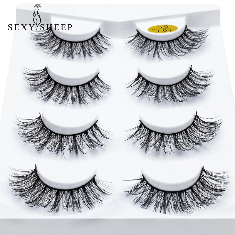 SEXYSHEEP 4 pairs natural false eyelashes fake lashes long makeup 3d mink lashes eyelash extension mink eyelashes for beauty
SEXYSHEEP 4 pairs natural false eyelashes fake lashes long makeup 3d mink lashes eyelash extension mink eyelashes for beauty