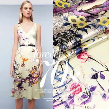 118*120cm 93% silk 7% spandex 19mm print silk elastic satin clothes dress fabric material 805
118*120cm 93% silk 7% spandex 19mm print silk elastic satin clothes dress fabric material 805