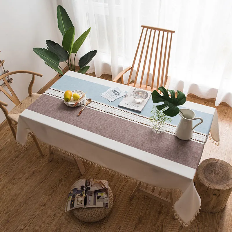 Fringed Tablecloth Modern Minimalist Picnic Party Polyester/Cotton Rectangular Decorative Table Cloth Home Textile Supplies
Fringed Tablecloth Modern Minimalist Picnic Party Polyester/Cotton Rectangular Decorative Table Cloth Home Textile Supplies
