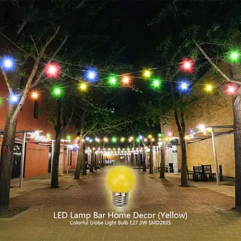 Led Bulb Lamp Colorful Globe Light Bulb E27 3W SMD2835 Lamp Bar Festival Wedding Decor Lighting Christmas Decorations for Home
Led Bulb Lamp Colorful Globe Light Bulb E27 3W SMD2835 Lamp Bar Festival Wedding Decor Lighting Christmas Decorations for Home