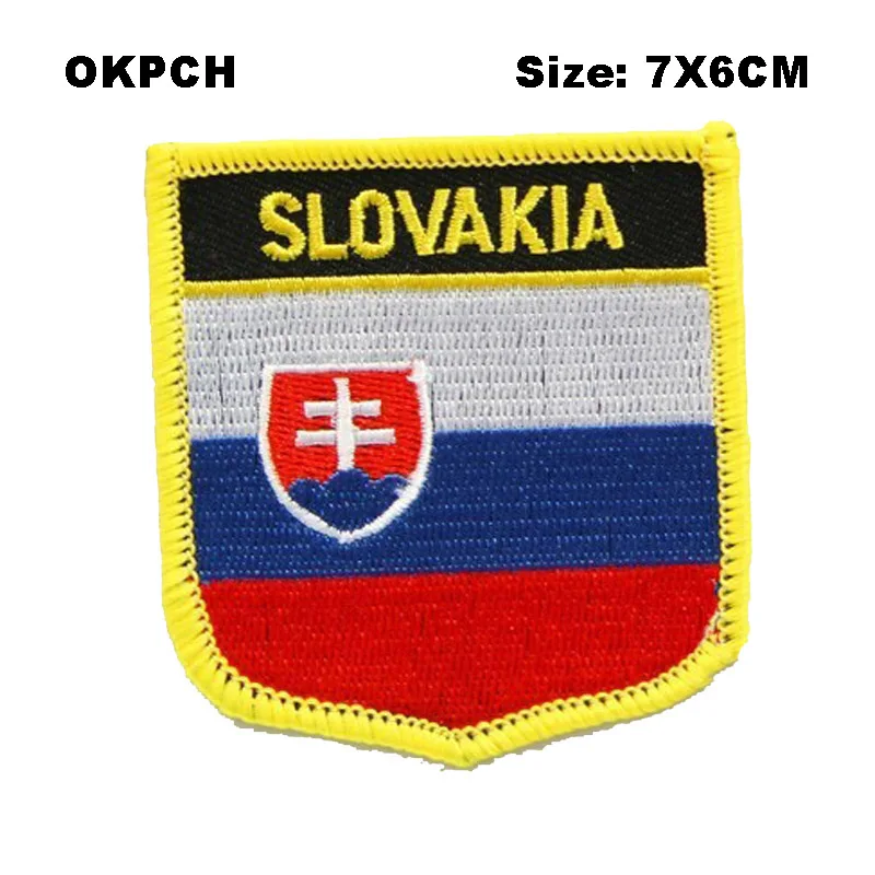 Slovakia Shield Shape Iron-on Flag Patch Embroidered Saw on Badges Patches for Clothing PT0164-S
Slovakia Shield Shape Iron-on Flag Patch Embroidered Saw on Badges Patches for Clothing PT0164-S