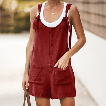 Women Rompers U Neck Jumpsuit Female Strapless Playsuit Summer Short Pleated Overalls Playsuit
Women Rompers U Neck Jumpsuit Female Strapless Playsuit Summer Short Pleated Overalls Playsuit