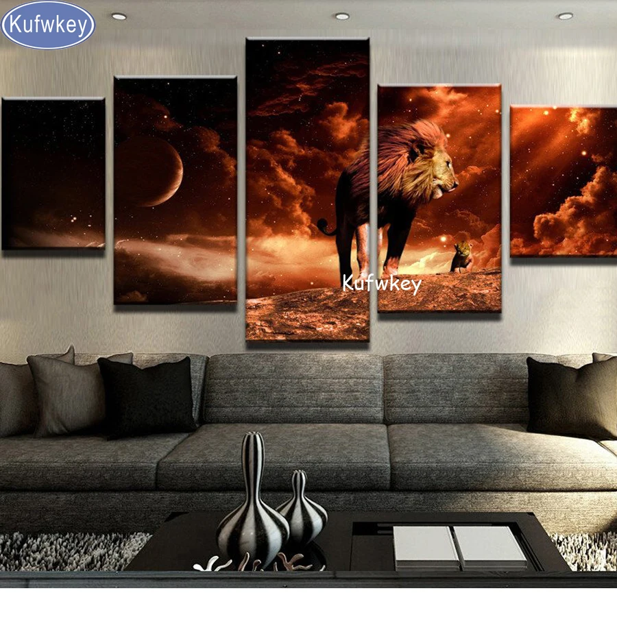 Diamond Painting 5 pcs Cross-Stitch,Full,animal Diamond Embroidery starry sky lion Diamond Mosaic pattern beaded embroidery,sale
Diamond Painting 5 pcs Cross-Stitch,Full,animal Diamond Embroidery starry sky lion Diamond Mosaic pattern beaded embroidery,sale