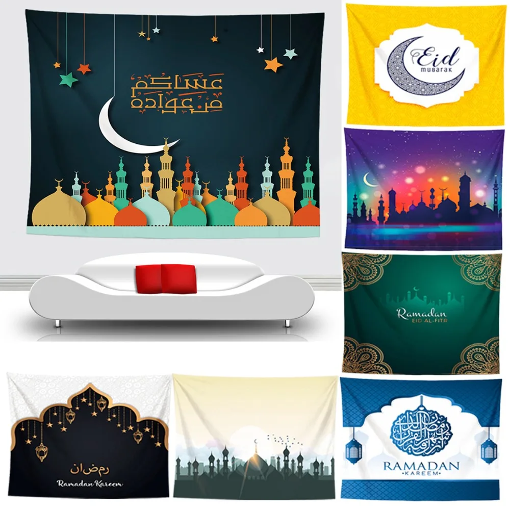 FENGRISE 1PC Tapestry Ramadan Decoration For Home EID Mubarak Decor Islamic Muslim Festive Party Supply Event Party Decor Favor
FENGRISE 1PC Tapestry Ramadan Decoration For Home EID Mubarak Decor Islamic Muslim Festive Party Supply Event Party Decor Favor