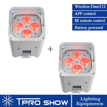 2Pcs Wireless LED Par Light Battery DJ Uplighting RGBWA UV LED Wash Strobe Lighting Effect Mini Uplights For Wedding Club Stage
2Pcs Wireless LED Par Light Battery DJ Uplighting RGBWA UV LED Wash Strobe Lighting Effect Mini Uplights For Wedding Club Stage