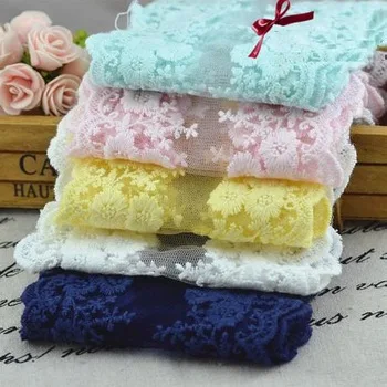 Y01 White Cotton Lace Flower Embroidered Ribbon Trim Water Soluble Chemica Lace Fabric Hair Accessories 12cm wedding 5yard/lot
Y01 White Cotton Lace Flower Embroidered Ribbon Trim Water Soluble Chemica Lace Fabric Hair Accessories 12cm wedding 5yard/lot
