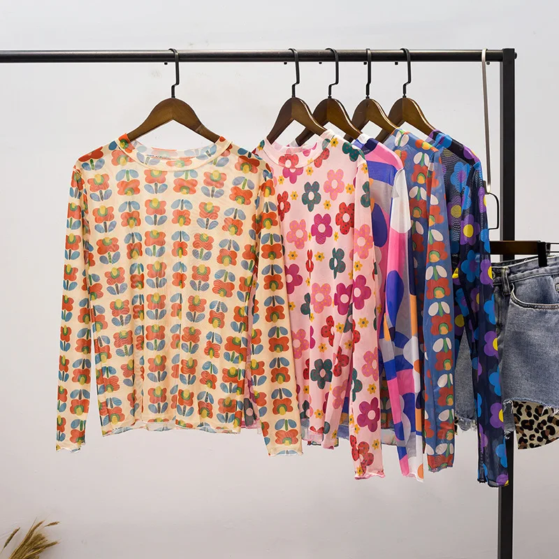 Harajuku Vintage Floral Printed Women T Shirt 2019 Summer Long Sleeve See Through Streetwear Mesh O Neck Casual Tee Shirt Femme
Harajuku Vintage Floral Printed Women T Shirt 2019 Summer Long Sleeve See Through Streetwear Mesh O Neck Casual Tee Shirt Femme