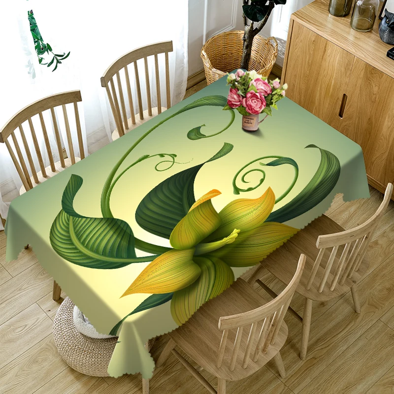 3D Tablecloth Christmas Fresh Green Botany Pattern Washable Cloth Thicken Rectangular and Round Table Cloth for Wedding
3D Tablecloth Christmas Fresh Green Botany Pattern Washable Cloth Thicken Rectangular and Round Table Cloth for Wedding