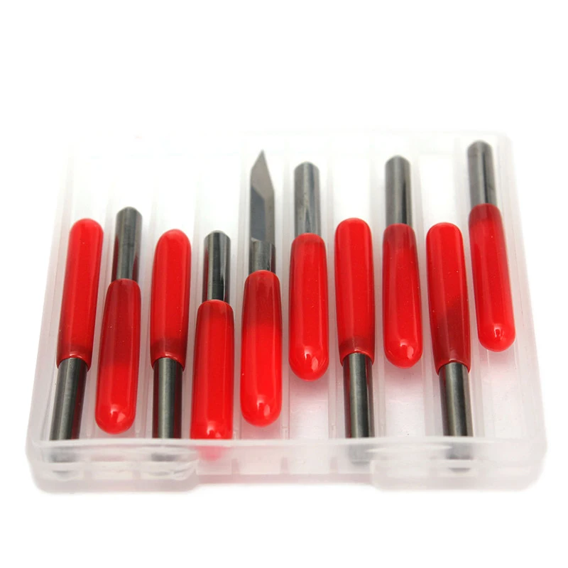 10pc degree 30, 3.175 mm SHK V Cutting Knife Carbide Carving Cutters CNC Router Tools Precise Flat Bottom Engraving Bits
10pc degree 30, 3.175 mm SHK V Cutting Knife Carbide Carving Cutters CNC Router Tools Precise Flat Bottom Engraving Bits