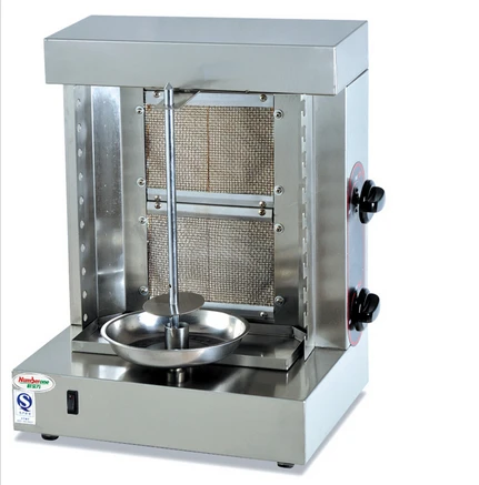 Mini Gas Rotary Bbq Shawarma Machine Stainless Gas Vertical Rotisserie Broiler Two Burners Kebab Machine
Mini Gas Rotary Bbq Shawarma Machine Stainless Gas Vertical Rotisserie Broiler Two Burners Kebab Machine