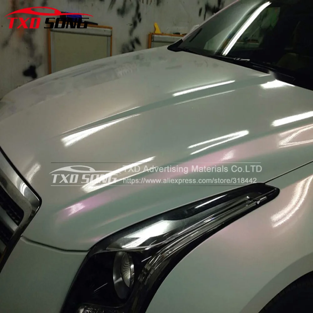 10/20/30/40/50/60CM/Lot pearl white chameleon vinyl film White to Pink Chameleon car sticker with air free bubbles by free ship
10/20/30/40/50/60CM/Lot pearl white chameleon vinyl film White to Pink Chameleon car sticker with air free bubbles by free ship