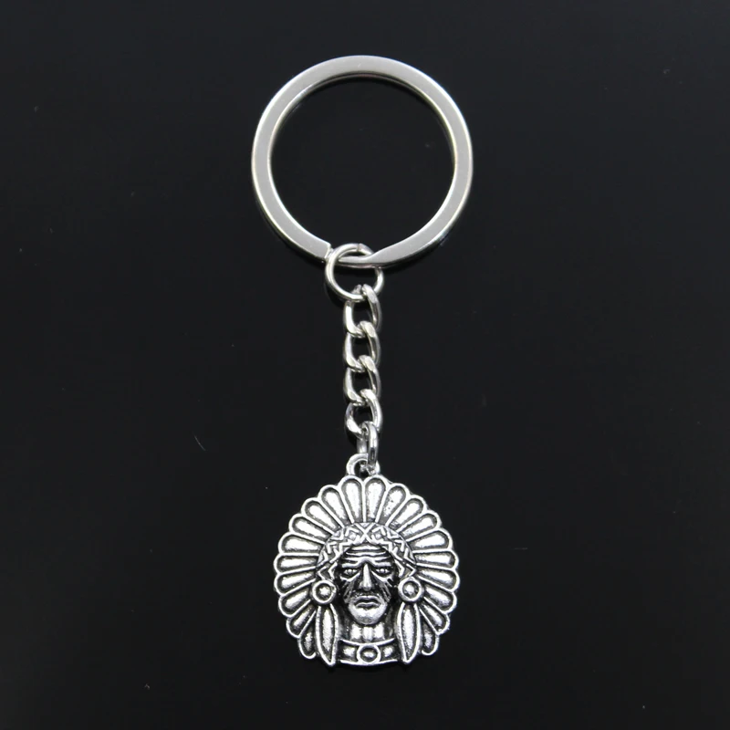 New Keychain 29x25mm Indian elders chief Pendants DIY Men Car Key Chain Ring Holder Keyring Souvenir Jewelry Gift
New Keychain 29x25mm Indian elders chief Pendants DIY Men Car Key Chain Ring Holder Keyring Souvenir Jewelry Gift