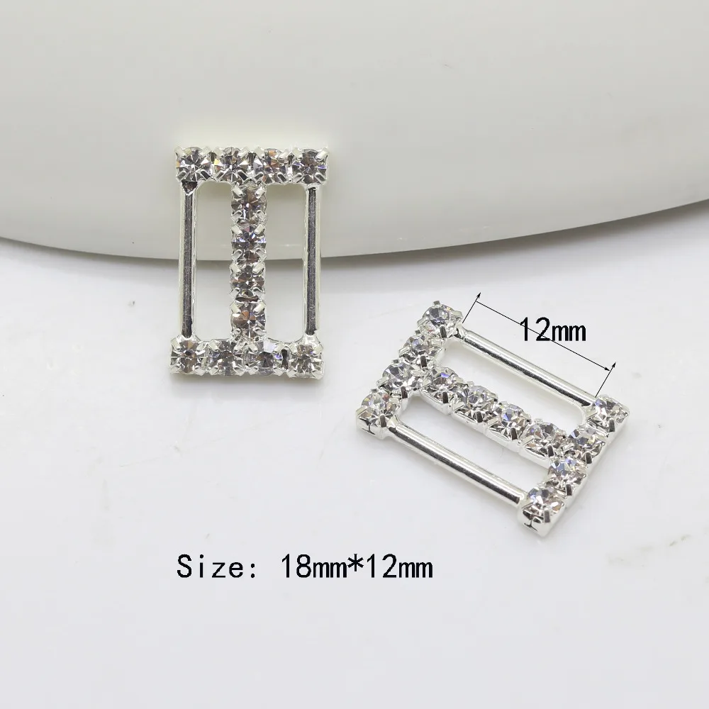 NEW10pc18*12MM Rectangle Rhinestone Buckles Diamond Buttons metal shoes bottons Invitation Ribbon Slider For Wedding decoration
NEW10pc18*12MM Rectangle Rhinestone Buckles Diamond Buttons metal shoes bottons Invitation Ribbon Slider For Wedding decoration