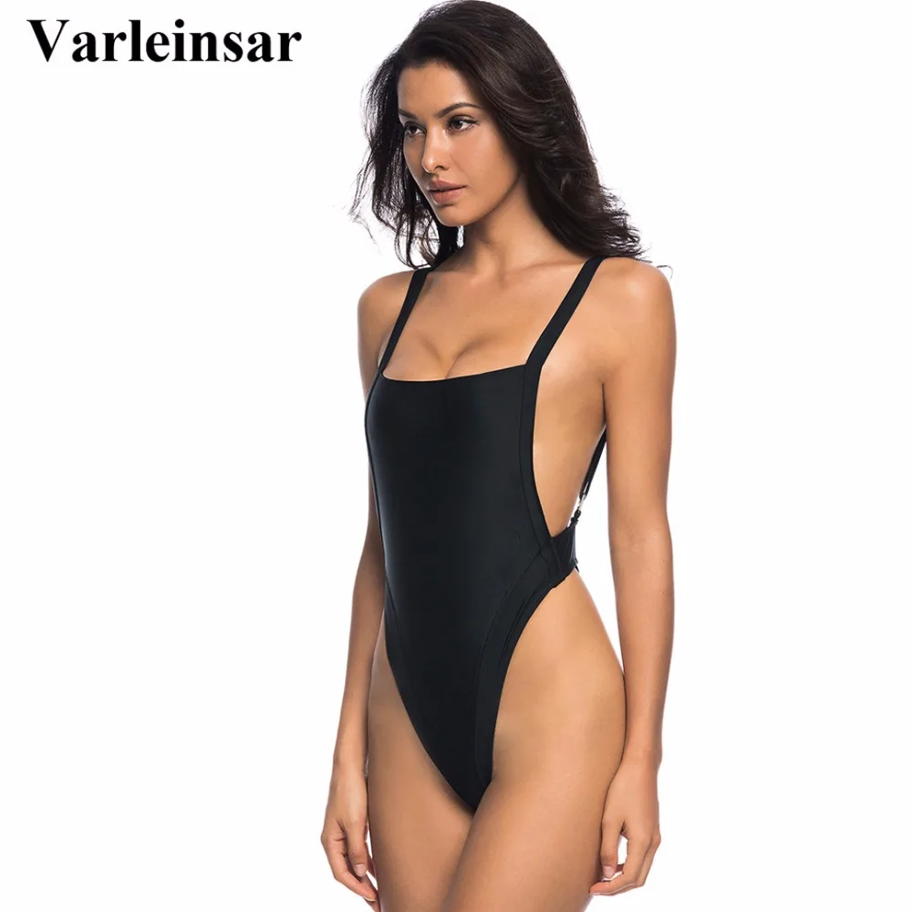 Bather 2019 New Black High Cut leg thong one piece swimsuit women Swimwear Backless Bathing suit swim wear female Monokini V520
Bather 2019 New Black High Cut leg thong one piece swimsuit women Swimwear Backless Bathing suit swim wear female Monokini V520