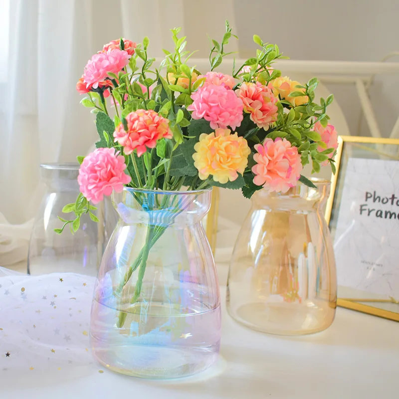 Modern Colorful Rainbow vase dcorative terrarium glass vase transparent flower vases nordic decoration home hydroponic vase
Modern Colorful Rainbow vase dcorative terrarium glass vase transparent flower vases nordic decoration home hydroponic vase