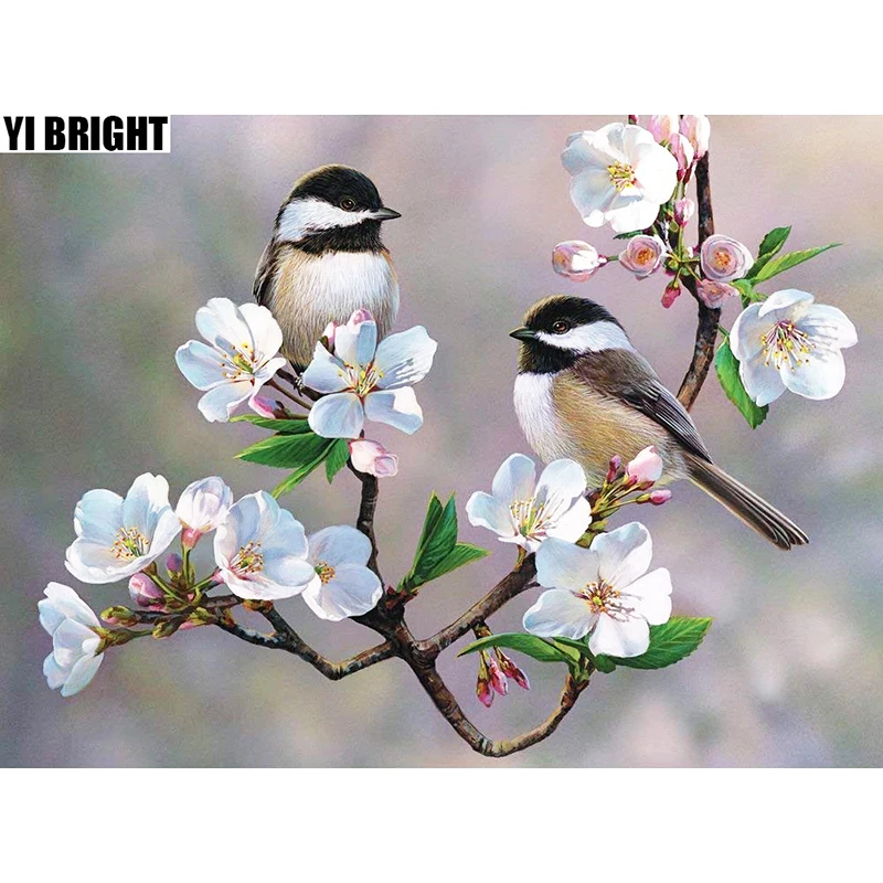 3D Diamond Painting Cross Stitch "Little Tit Birds & Flower" Crystal Needlework Diamond Embroidery Full Diamond Decorative GT
3D Diamond Painting Cross Stitch "Little Tit Birds & Flower" Crystal Needlework Diamond Embroidery Full Diamond Decorative GT