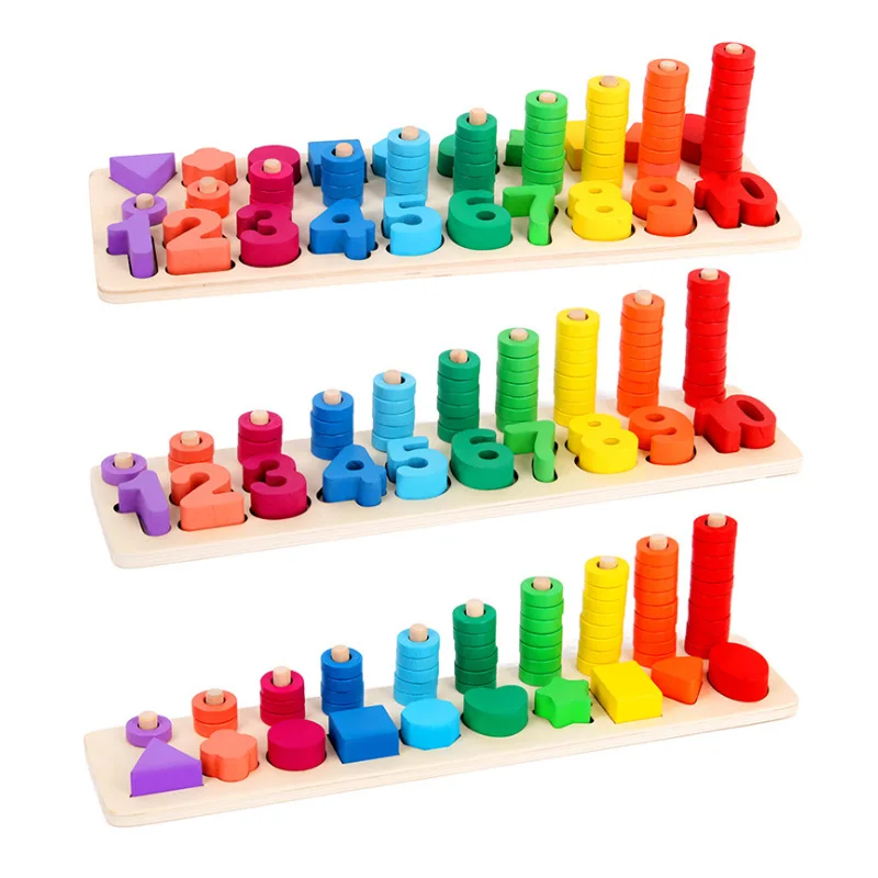 Montessori Math Toys Digital Shape Pairing Learning Preschool Counting Board Kids Educational Wooden Toys for Children Gift
Montessori Math Toys Digital Shape Pairing Learning Preschool Counting Board Kids Educational Wooden Toys for Children Gift