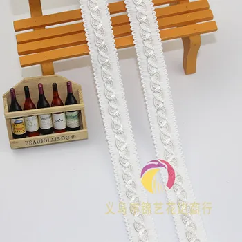 50Metres 22mm White Bullion Ribbon Centipeded Lace Trims Diy Accessories Wavy Webbing Garment Decorations Braids Lace Woven Belt
50Metres 22mm White Bullion Ribbon Centipeded Lace Trims Diy Accessories Wavy Webbing Garment Decorations Braids Lace Woven Belt