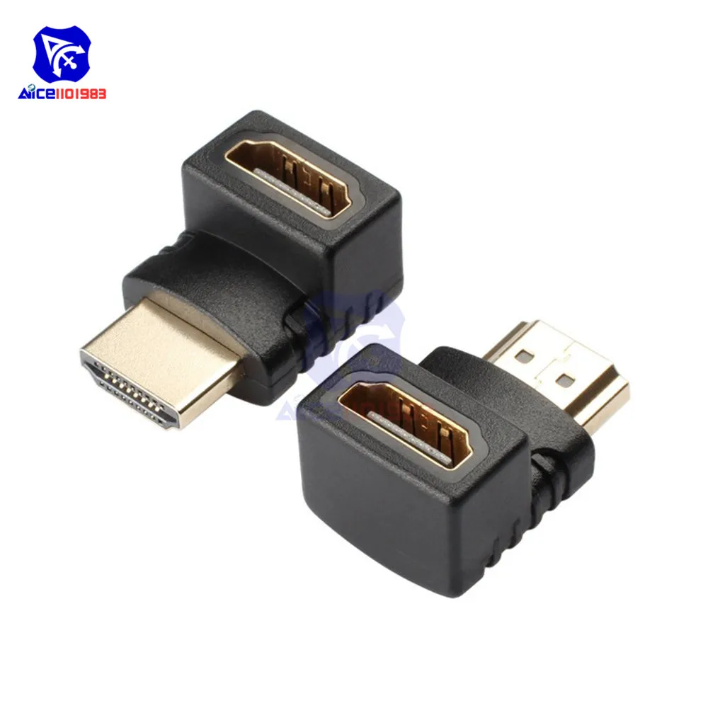 HDMI Adapter Right Angle 90/270 Degree Gold Plated HDMI Male to Female Connector Support 3D 4K 1080P HDMI Extender
HDMI Adapter Right Angle 90/270 Degree Gold Plated HDMI Male to Female Connector Support 3D 4K 1080P HDMI Extender