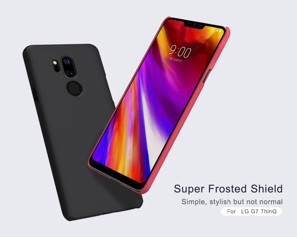 NILLKIN case for LG G7 ThinQ Super Frosted Shield hard back cover case with free screen protector
NILLKIN case for LG G7 ThinQ Super Frosted Shield hard back cover case with free screen protector