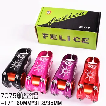 S86 Bicycle Stem Ultra-light riser negative -17 degrees 60MM handle large wheel diameter XC/AM 31.8/35MM caliber CNC
S86 Bicycle Stem Ultra-light riser negative -17 degrees 60MM handle large wheel diameter XC/AM 31.8/35MM caliber CNC