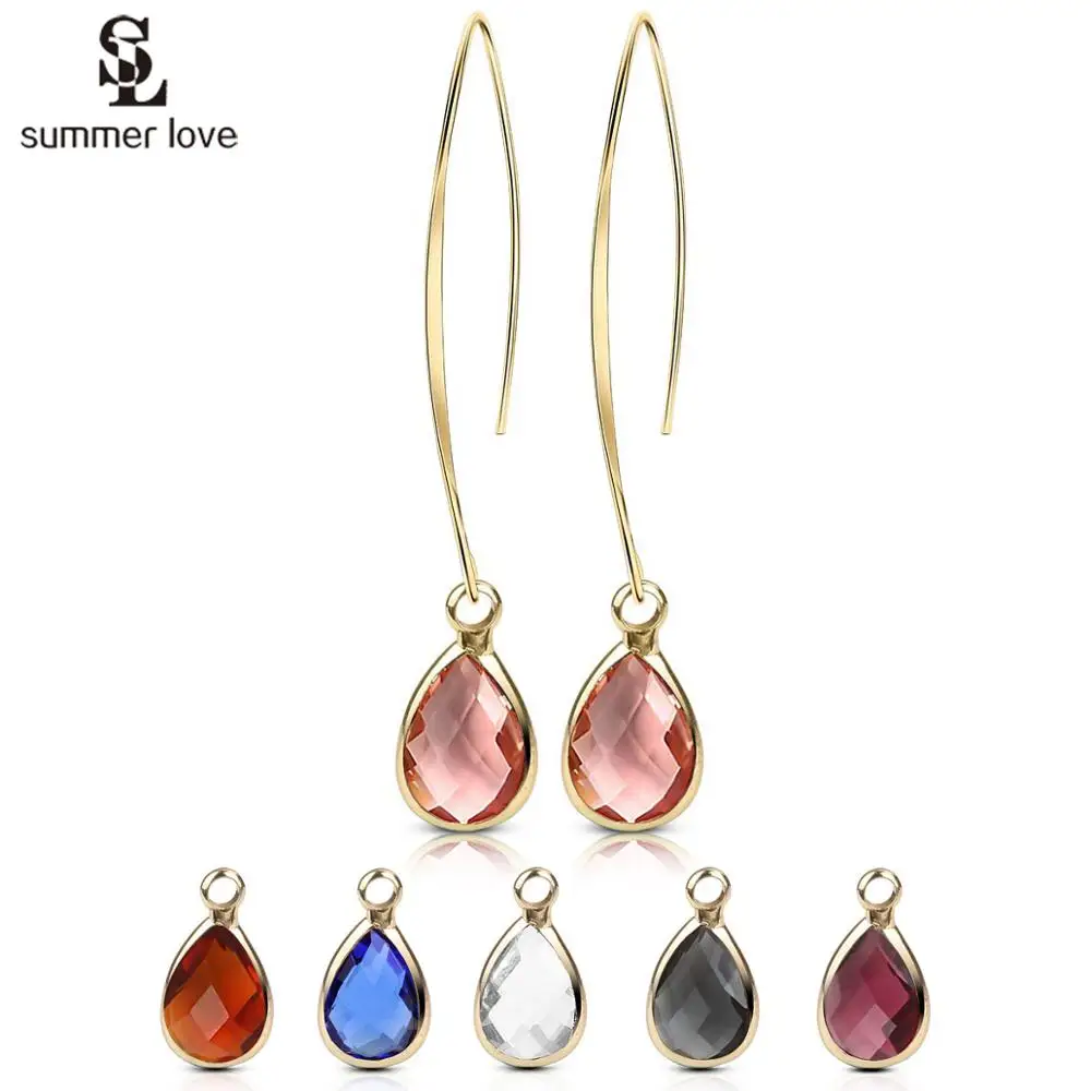 2019 Trendy Teardrop Crystal Dangle Earrings for Women Girls Fashion Gold Color Pink Waterdrop Long Earring Bridesmaid Jewelry
2019 Trendy Teardrop Crystal Dangle Earrings for Women Girls Fashion Gold Color Pink Waterdrop Long Earring Bridesmaid Jewelry