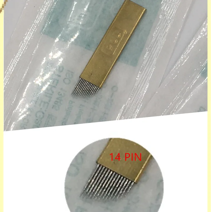 Free shipping hight quality 14-Pin flat Permanent Makeup Manual Needle Blade for needle painting Embroidery/3D Eyebrow Tattoo
Free shipping hight quality 14-Pin flat Permanent Makeup Manual Needle Blade for needle painting Embroidery/3D Eyebrow Tattoo
