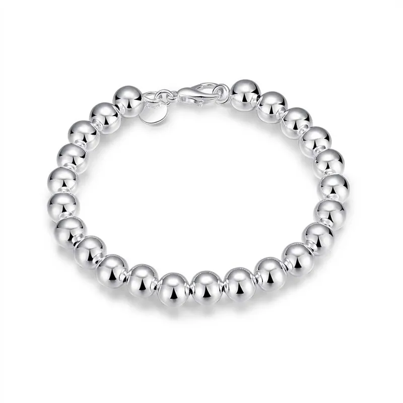 Hot Silver 8MM beads bracelet fashion unisex jewelry pretty street style Top quality Factory Outlet H126
Hot Silver 8MM beads bracelet fashion unisex jewelry pretty street style Top quality Factory Outlet H126