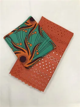 New arrival 3Y African real print wax fabric matching with 2.5Y African cotton Swiss voile lace fabric for dress set WWC10
New arrival 3Y African real print wax fabric matching with 2.5Y African cotton Swiss voile lace fabric for dress set WWC10