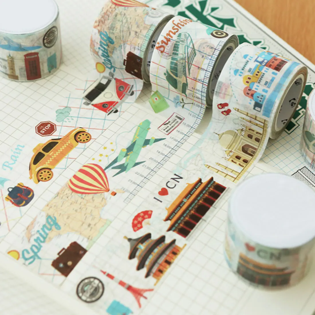Retro Travel Series Timeline Washi Tape Masking Adhesive Tape DIY Decoration Scrapbooking Decorative Material Handbook Sticker
Retro Travel Series Timeline Washi Tape Masking Adhesive Tape DIY Decoration Scrapbooking Decorative Material Handbook Sticker
