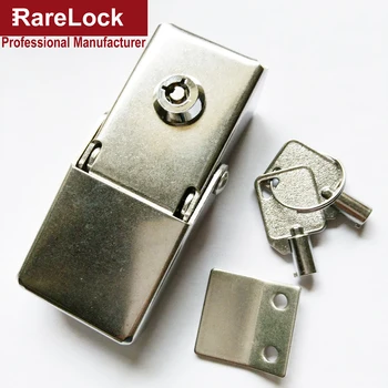 Rarelock Zinc Alloy Tubular Simple 2 Keys 80mm Hasp Lock Light-box For Window Drawer Cabinet Locks e