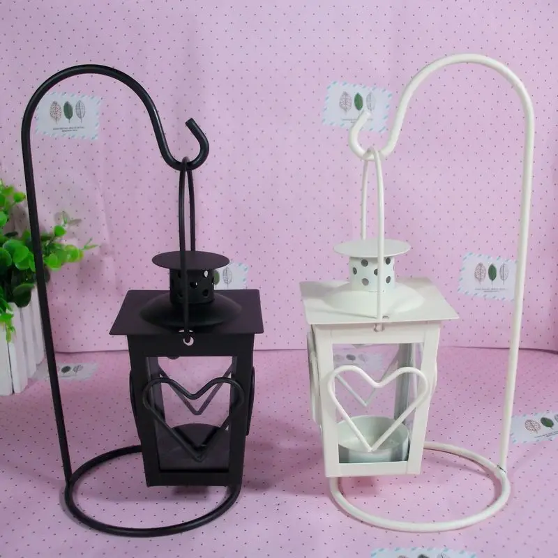 Image Candle Holder Retro Iron Heart Shaped Romantic Christmas Candlestick Lamp Light Home Decor Hot