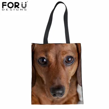 FORUDESIGNS Shopping Bag Flodable Dachshund Printing Canvas Tote Bag Teens Girls Daily Cotton Bag Fashion Linen Beach Bolsa 2018
FORUDESIGNS Shopping Bag Flodable Dachshund Printing Canvas Tote Bag Teens Girls Daily Cotton Bag Fashion Linen Beach Bolsa 2018
