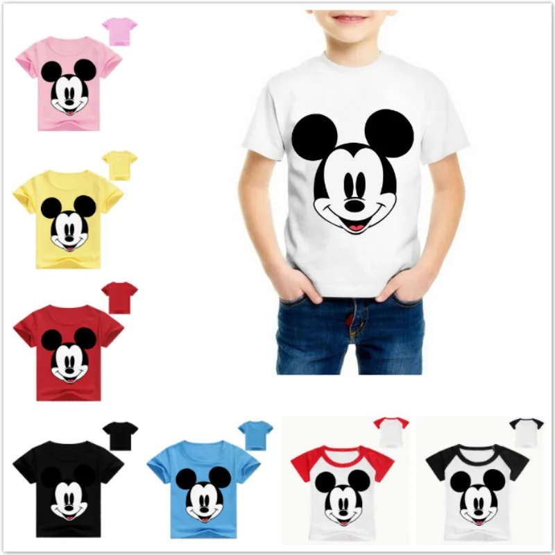 2019 New Cartoon Mickey Printing T-shirt Baby Boys Girls Short Sleeves Kids 100%Cotton T Shirt Children Summer Tee Tops Clothes
2019 New Cartoon Mickey Printing T-shirt Baby Boys Girls Short Sleeves Kids 100%Cotton T Shirt Children Summer Tee Tops Clothes