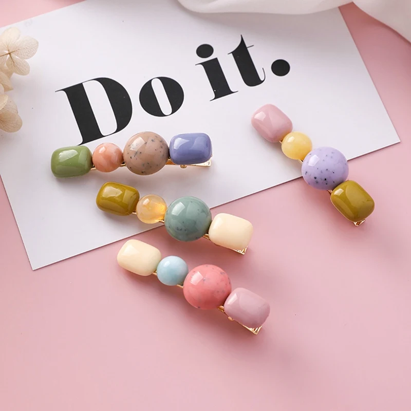 Japanese Fashion Resin Hairpins for Women Geometric Trendy Hair Clips Sweet Summer Hair Accessories Korean Colorful Hair Jewelry
Japanese Fashion Resin Hairpins for Women Geometric Trendy Hair Clips Sweet Summer Hair Accessories Korean Colorful Hair Jewelry