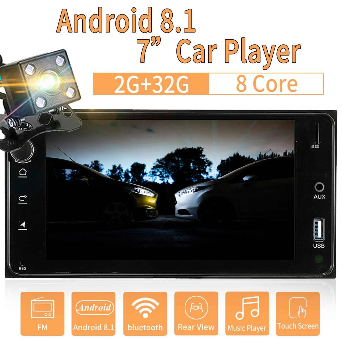 Android 8.1 2G+32G Car Multimedia Player 8 Cores 7 Inch 2 DIN Touchs Screen bluetooth GPS Car Radio MP5 Stereo Video Player
Android 8.1 2G+32G Car Multimedia Player 8 Cores 7 Inch 2 DIN Touchs Screen bluetooth GPS Car Radio MP5 Stereo Video Player