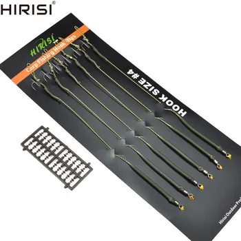 6pcs Hair Rigs Carp Fishing Hook Links Ready Made Barbed Hook Ready Tied Size 2 4 6 8
6pcs Hair Rigs Carp Fishing Hook Links Ready Made Barbed Hook Ready Tied Size 2 4 6 8