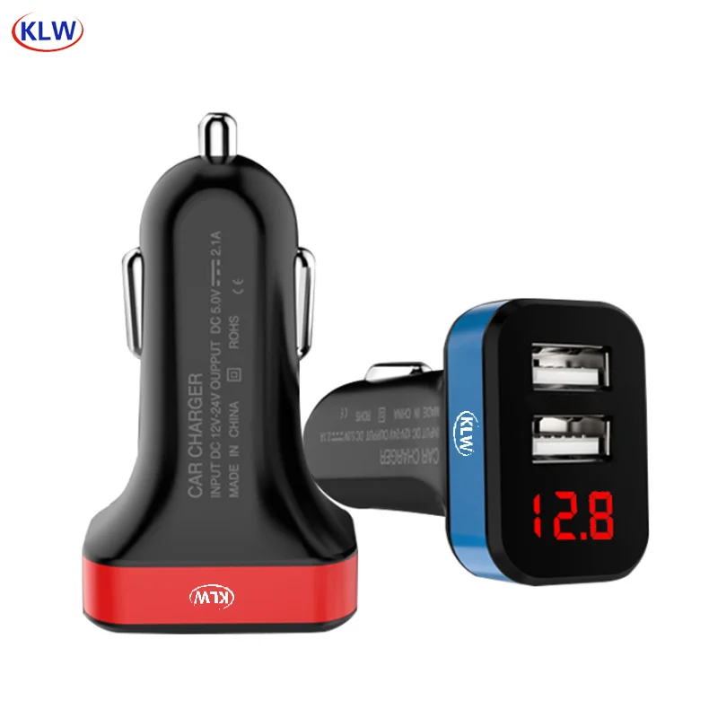 LED display USB Car Charger For Mobile Phone Tablet 2.1A Fast Charger Car-Charger Dual USB Car Phone Charger Adapter in Car
LED display USB Car Charger For Mobile Phone Tablet 2.1A Fast Charger Car-Charger Dual USB Car Phone Charger Adapter in Car