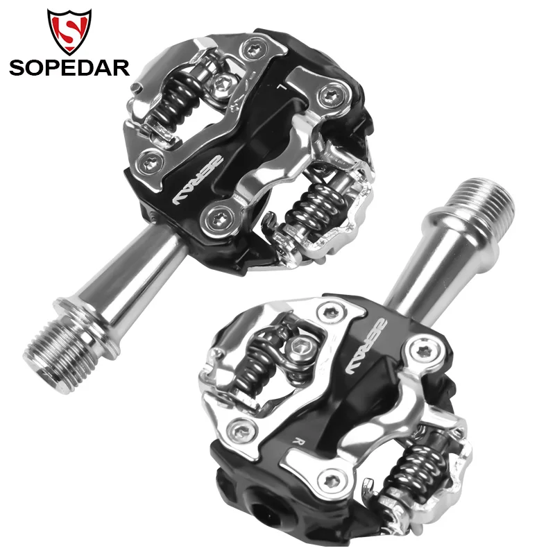 SOPEDAR MTB Mountain Bike Self-Locking Pedals Road Bicycle Clipless Pedals Aluminum CR-MO Pedals Cycling Bicycle Accessories
SOPEDAR MTB Mountain Bike Self-Locking Pedals Road Bicycle Clipless Pedals Aluminum CR-MO Pedals Cycling Bicycle Accessories