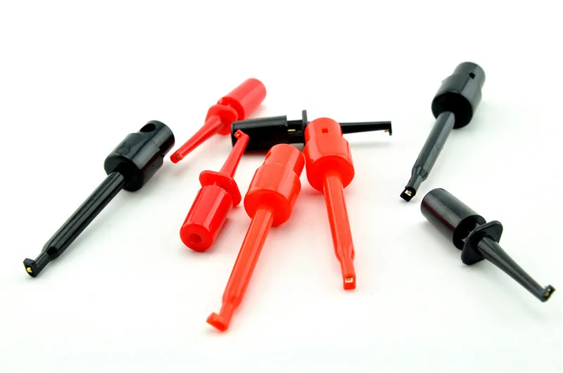 10PCS Multimeter Lead Wire Kit Test Hook Clip Grabbers Test Probe SMT/SMD IC D20 Cable Welding
10PCS Multimeter Lead Wire Kit Test Hook Clip Grabbers Test Probe SMT/SMD IC D20 Cable Welding