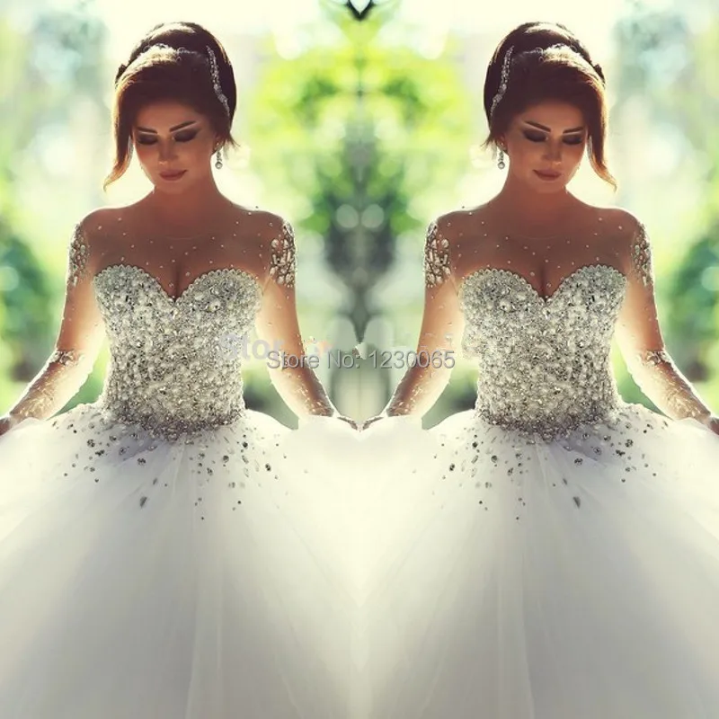 Said Mhamad Ball Gown Wedding Dress 2015 vestidos de noiva Sheer Sleeves Bridal Gowns with Crystals Sweet Wedding
Said Mhamad Ball Gown Wedding Dress 2015 vestidos de noiva Sheer Sleeves Bridal Gowns with Crystals Sweet Wedding
