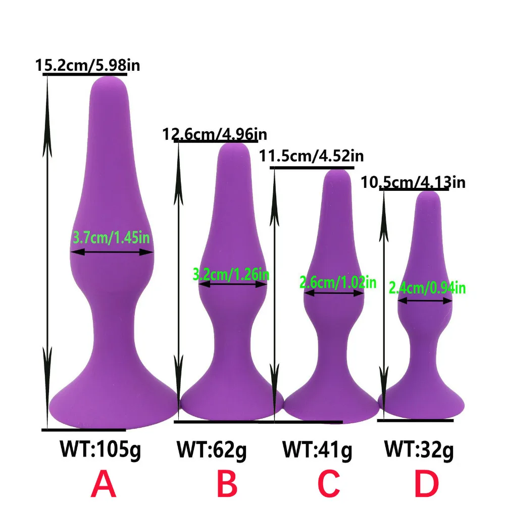2PCS/SET Silicone Anal Plug Beads Butt Plug With Stong Suction Cup Buttplug Anal Sex Toys For Men Gay Woman Prostate Erotic Toys